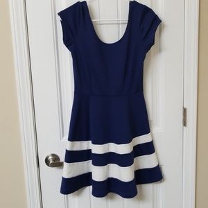 Striped skater dress